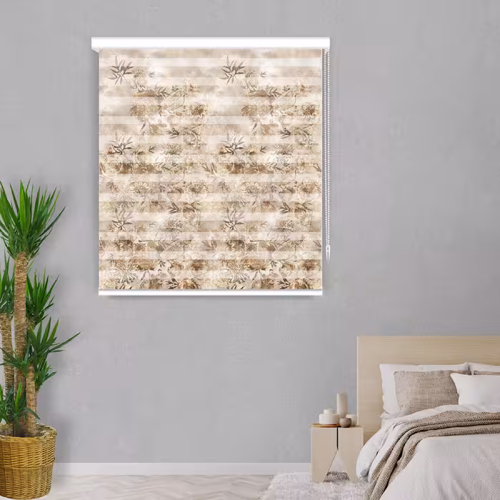 پرده زبرا مدل F-7568 سایز 160x150 سانتی متر