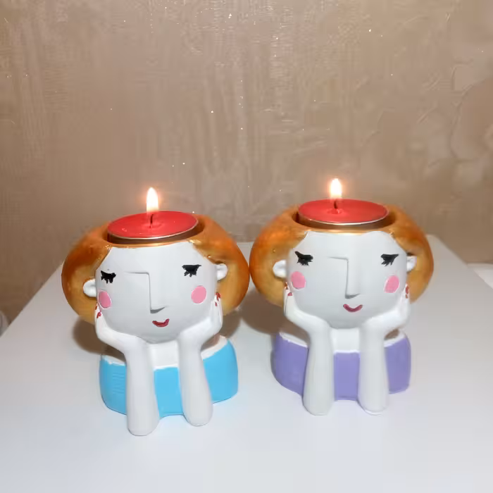 جاشمعی مدل دختر کد 55 بسته دو عددی