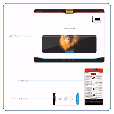 برچسب پوششی ماهوت مدل Lion مناسب برای تبلت مایکروسافت Surface 2 RT 2013