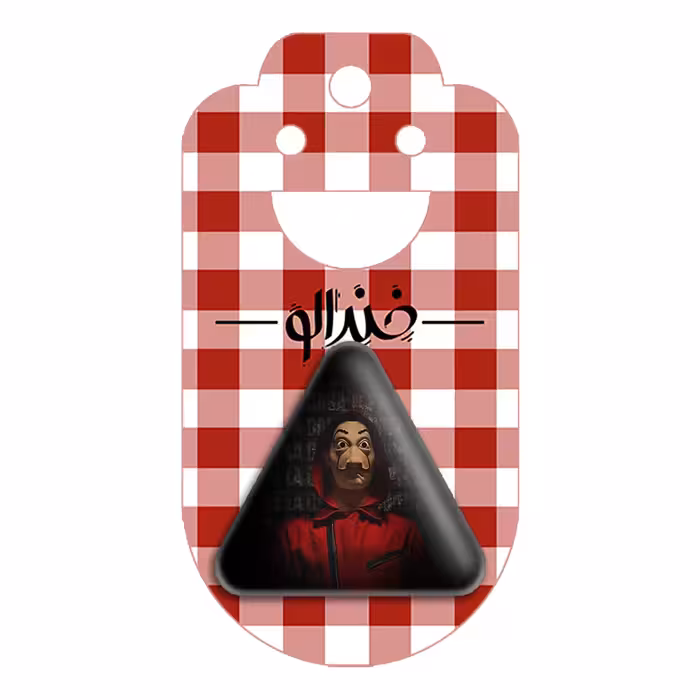 پیکسل خندالو طرح سریال Money Heist مدل مثلثی کد 3235