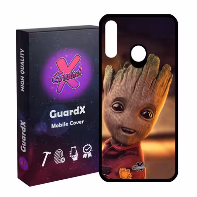 کاور گارد ایکس طرح Groot مدل Glass10479 مناسب برای گوشی موبایل سامسونگ Galaxy A20s