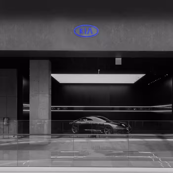 چراغ دیواری نئون دیزاین طرح Kia_BL