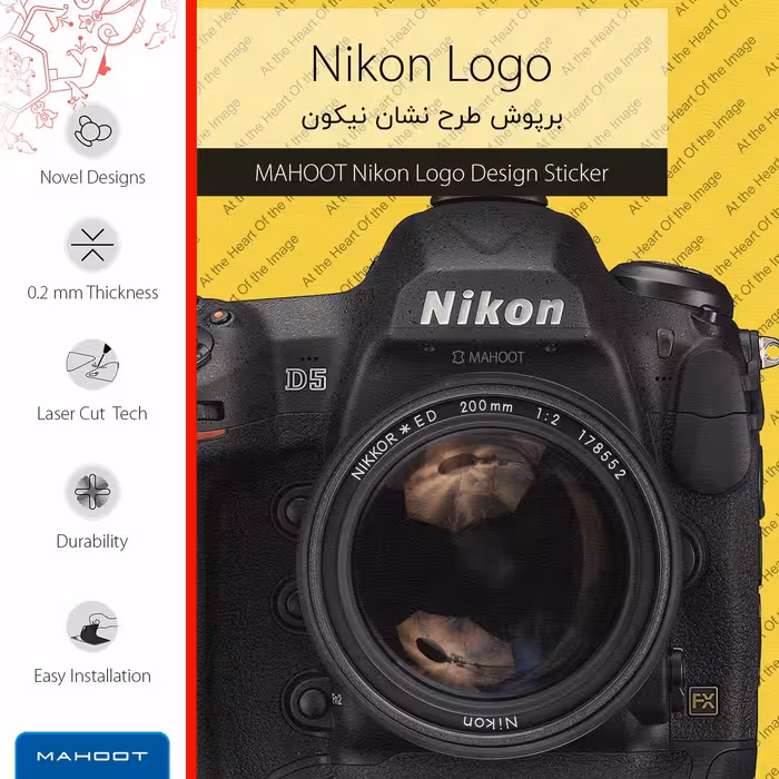 برچسب پوششی ماهوت مدل Nikon-Logo مناسب برای تبلت سامسونگ Galaxy Tab 3 8.0 2013 T315