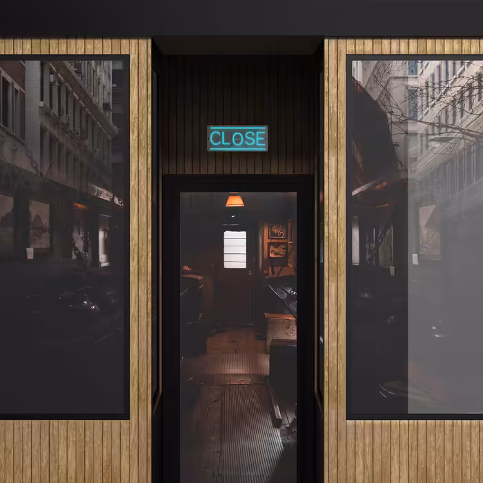 چراغ دیواری نئون دیزاین طرح Close_TBL