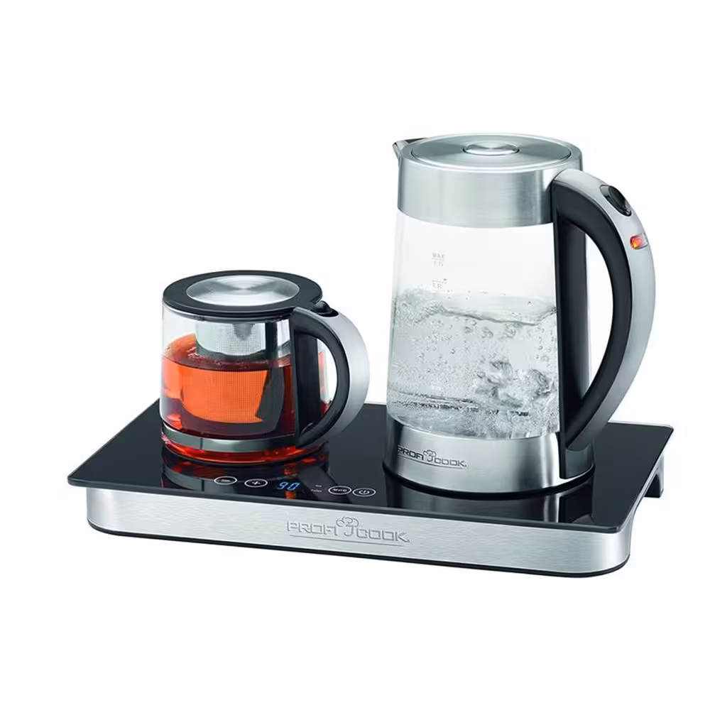 چای ساز کنارهمی پروفی کوک مدل  TKS 1056 WHI/BLA