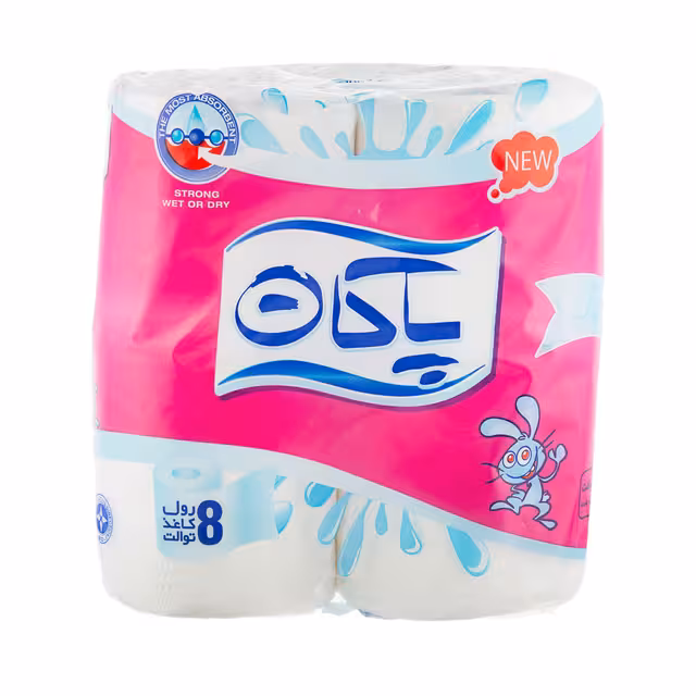 دستمال توالت پاکان 8 عددی