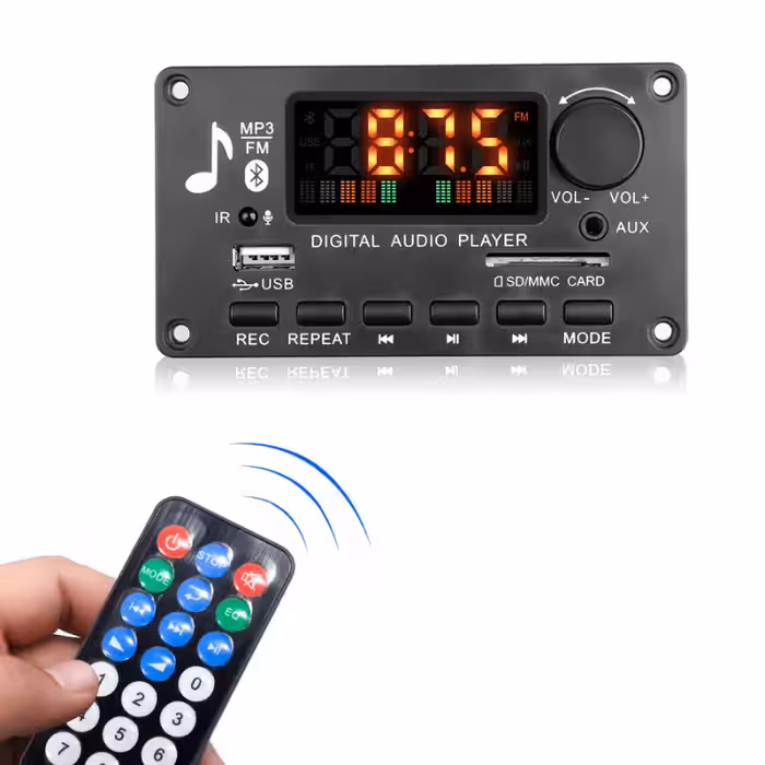 پخش کننده MP3 PLAYER بلوتوثی پنلی ولوم دار دارای آمپلی فایر 2X40W