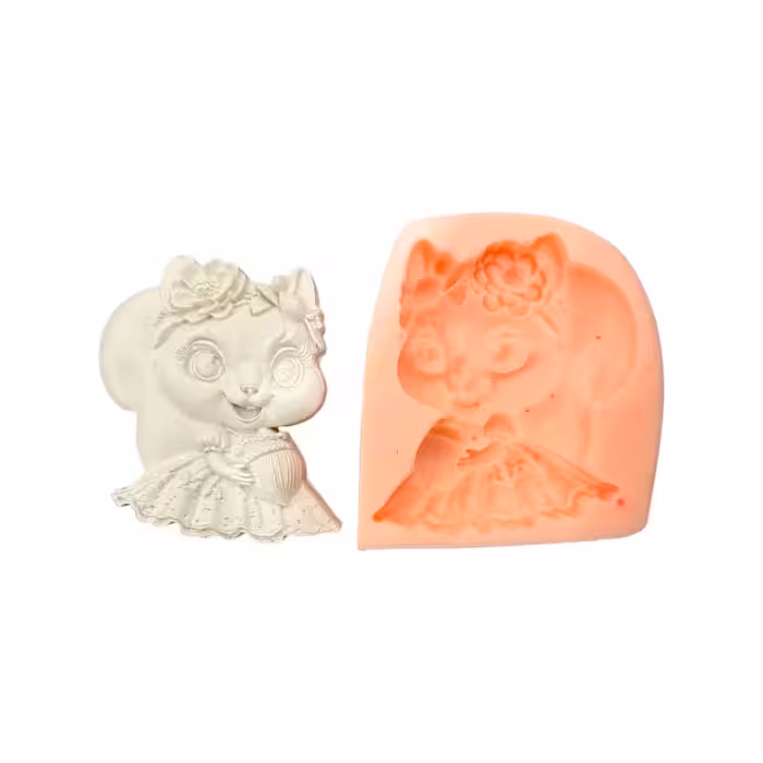 قالب سیلیکونی سنجاب دختر 8 در 10 سانت