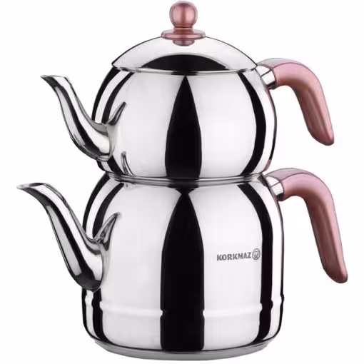 کتری و قوری مدل A195 کرکماز / KORKMAZ A195 TEAPOT AND KETTLE