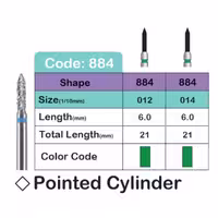 فرز الماسه توربین لاستردنت – Lusterdent Pointed cylinder