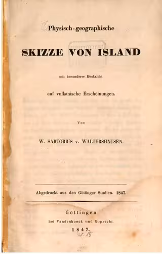 خرید و دانلود نسخه کامل کتاب Physisch-geographische Skizze von Island mit besonderer Rücksicht auf vulkanische Erscheinungen