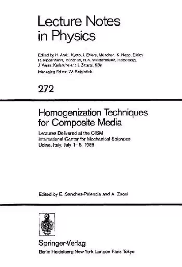 خرید و دانلود نسخه کامل کتاب Homogenization Techniques for Composite Media