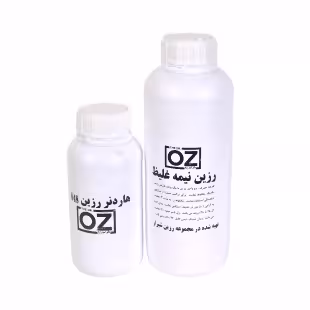 رزین  شفاف کره ای و هاردنر  ایتالیایی  نیمه غلیظ  750 گرمی