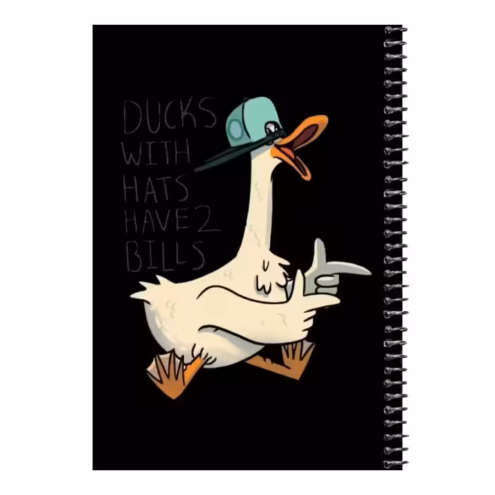 دفتر مشق 80 برگ اس جی طرح اردک کلاهدار