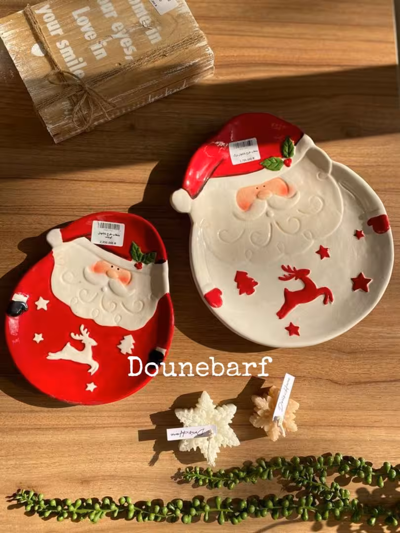 بشقاب طرح بابانوئل