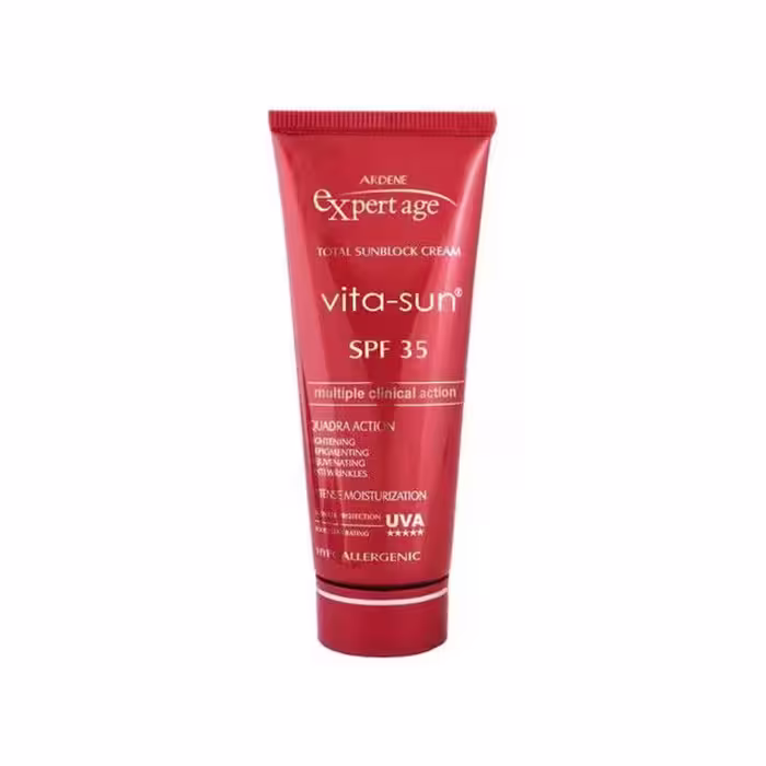 کرم ضد آفتاب آردن اکسپرت ایج مدل Vita-Sun SPF 35 مناسب پوست معمولی حجم 45 میلی لیتر - بی رنگ