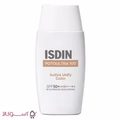 کرم ضد آفتاب رنگی ایزدین مدل active unify حجم 50 میل
