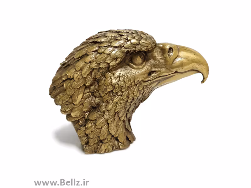مجسمه برنزی سر عقاب (کد 3)