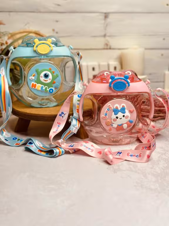 قمقمه دوناتی 2 دسته چراغدار اسپری کد 2922