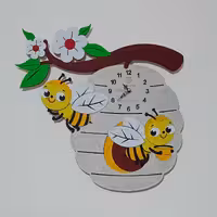 ساعت دیواری اتاق کودک فانتزی طرح کندوی عسل