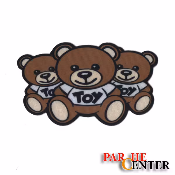 استیکر اتویی لباس مدل خرسای سه قلو