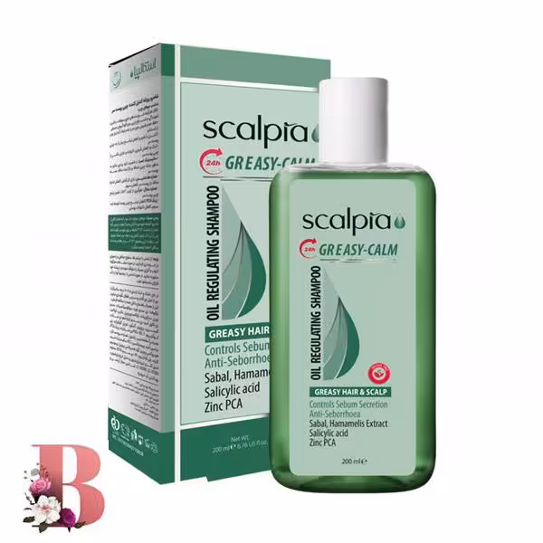 شامپو روزانه متعادل کننده چربی پوست سر اسکاپیا 200 میلی لیتر | Scalpia Oil Regulating Daily Shampoo 200ml