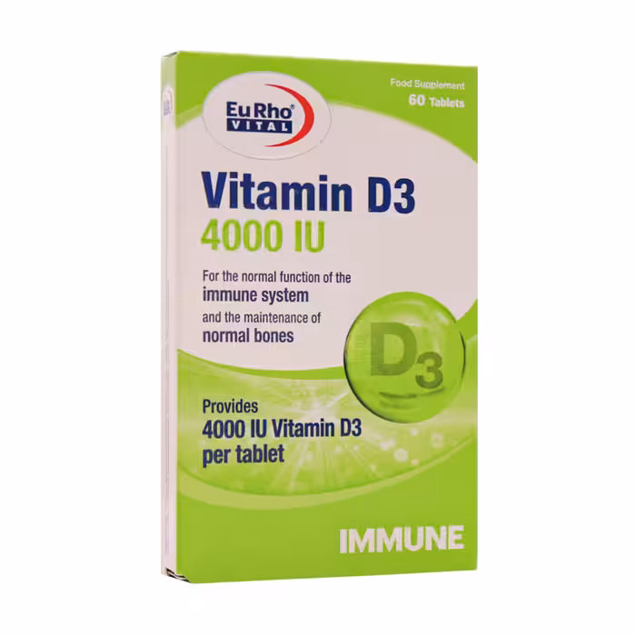 ویتامین د3 4000 یوروویتال 60عددی