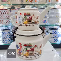 ست کتری و قوری لعابی ساخت کشور روسیه