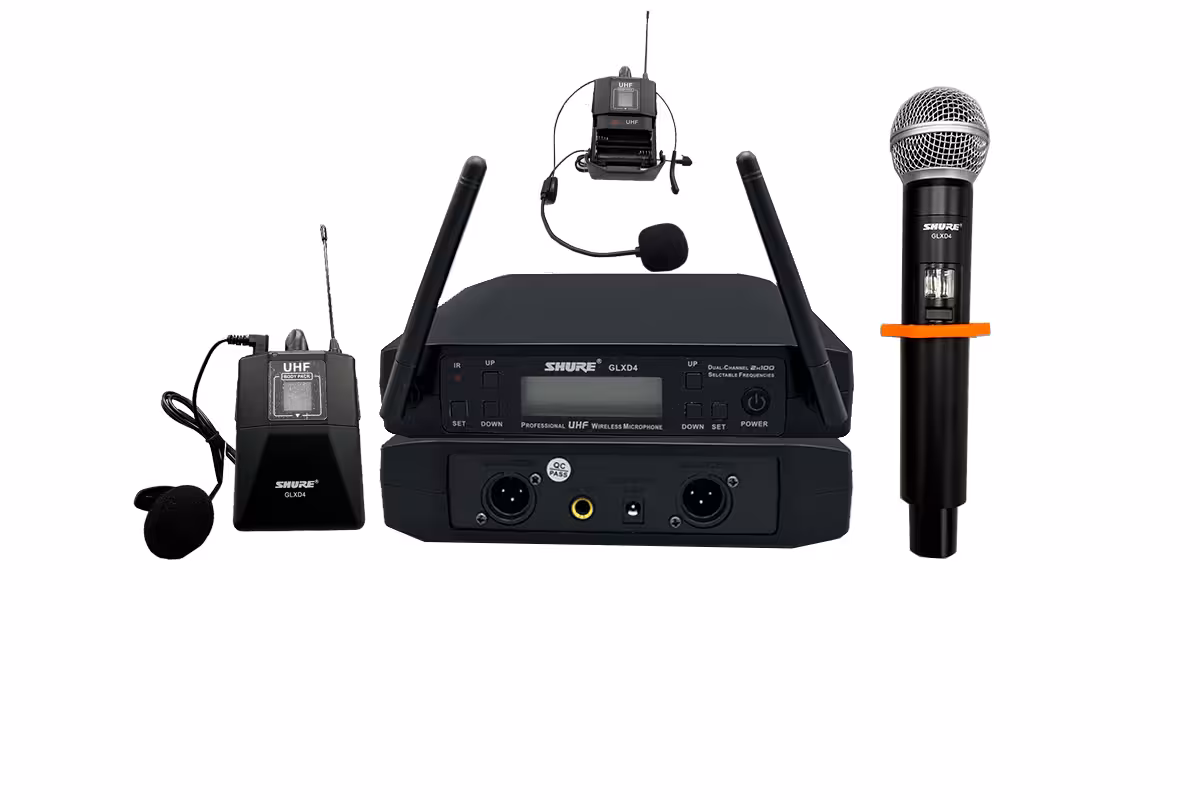 میکروفن بیسیم شور SHURE GLXD4 مدل دستی و یقه ای