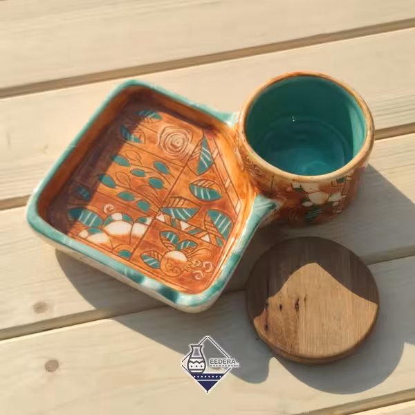 تنقلات خوری درب دار قهوه ای