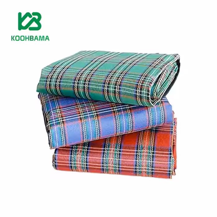 زیرانداز چهارخونه سفری 150*180 سانتی متر