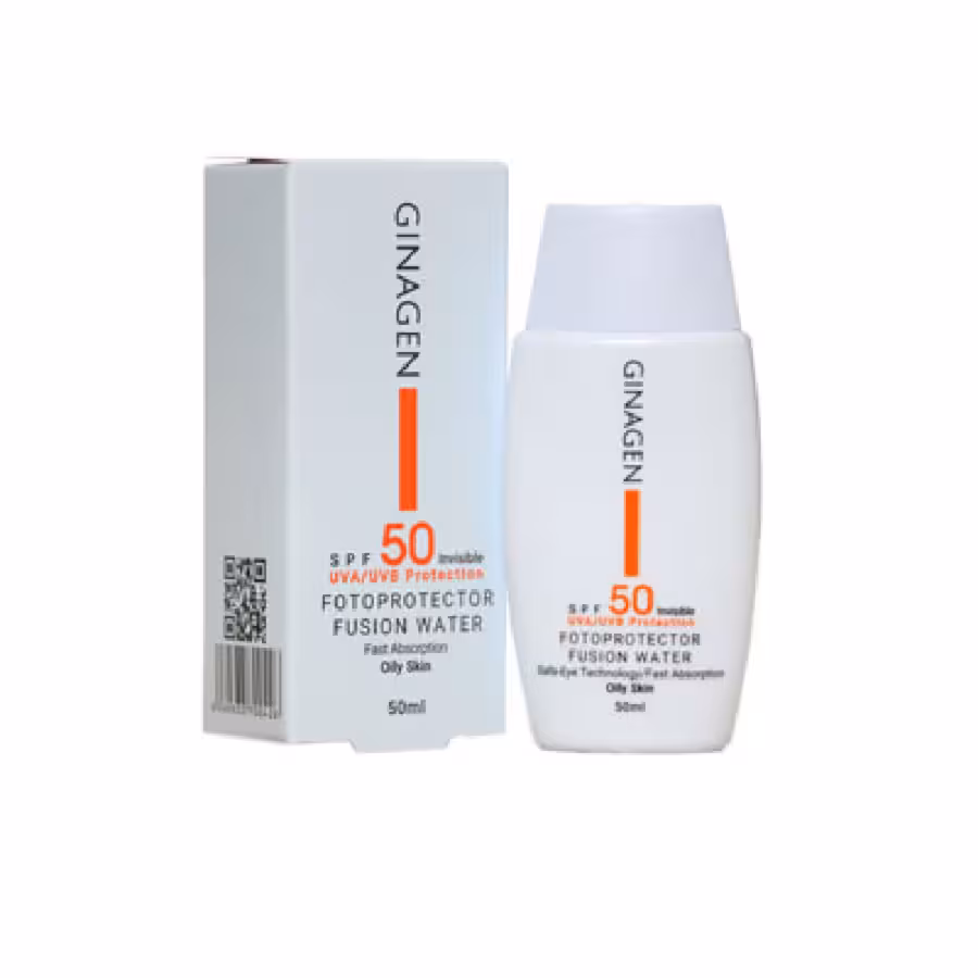 کرم ضد آفتاب بی رنگ پوست چرب ژیناژن SPF50