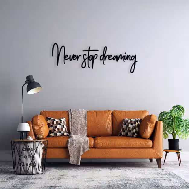استیکر دیواری طرح never stop dreaming
