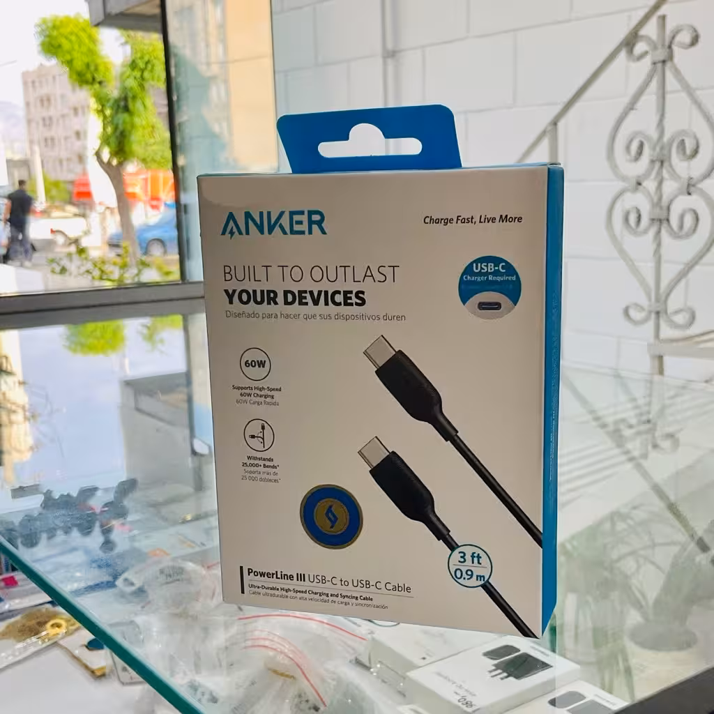  کابل شارژ انکر مدل ANKER PowerLine III USB-C TO USB-C (a8852h11)