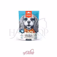 تشویقی سگ ونپی طعم مرغ مدل Chicken Jerky & calcium bone wrapوزن 100 گرم