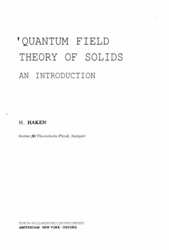 خرید و دانلود نسخه کامل کتاب Quantum Field Theory of Solids: An Introduction