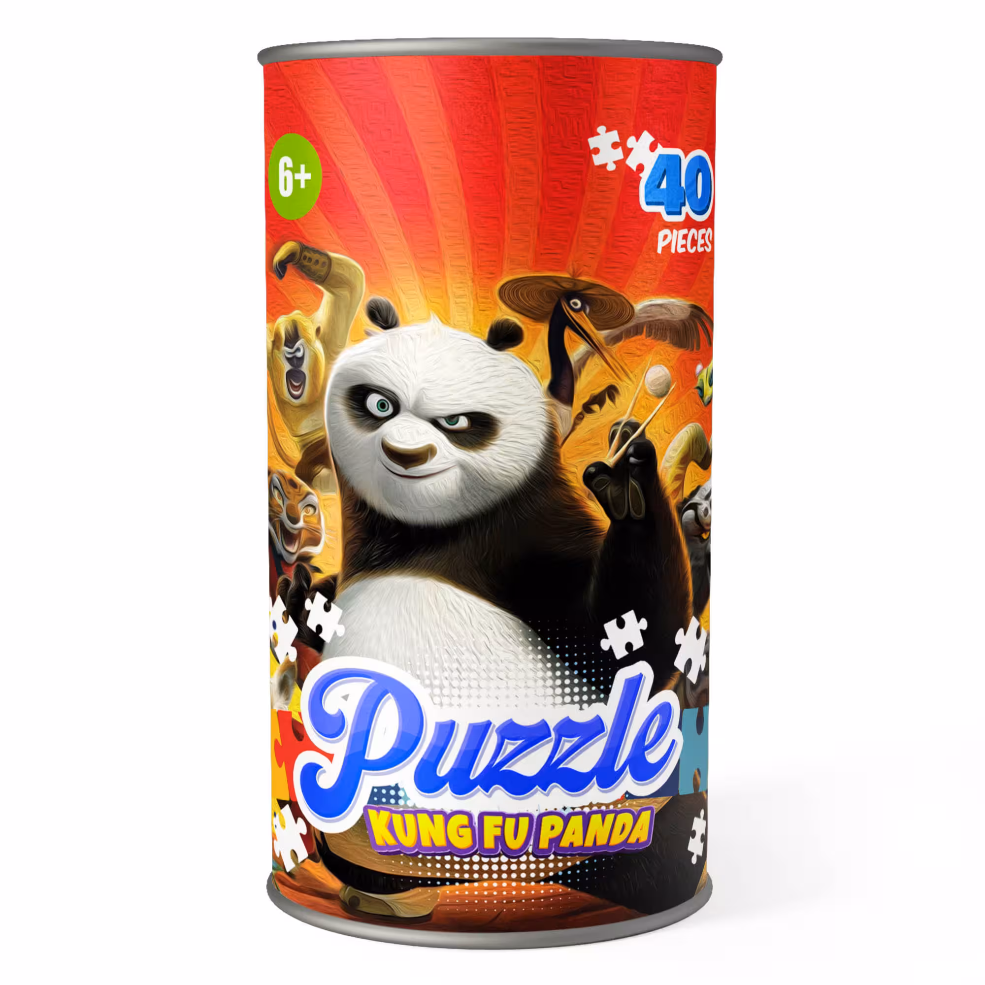 پازل 40 تکه کارتون پاندای کونگ فو کار
