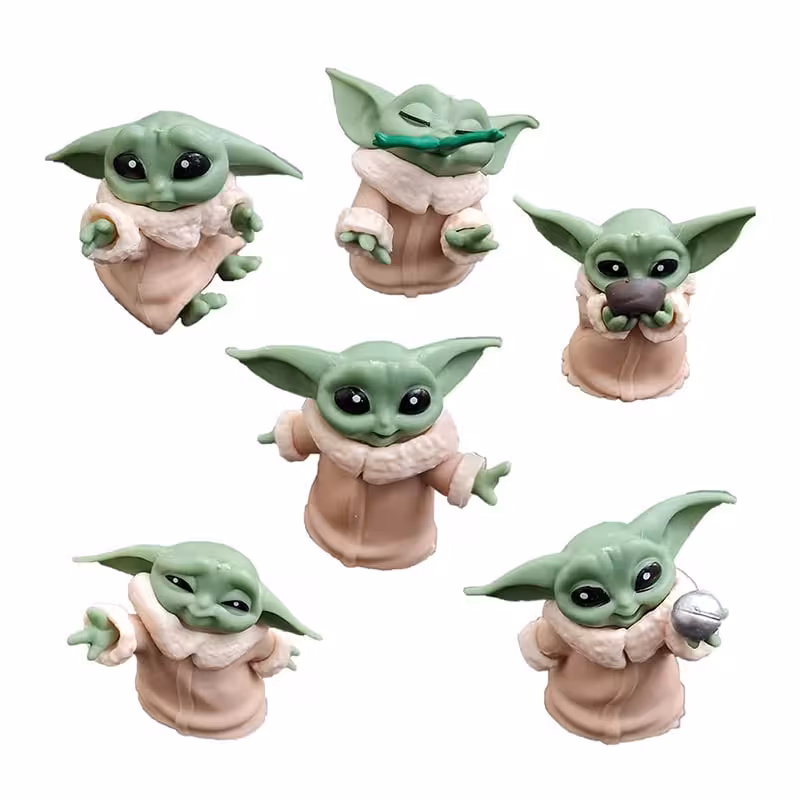 فیگور بیبی یودا Baby Yoda مجموعه 6 عددی