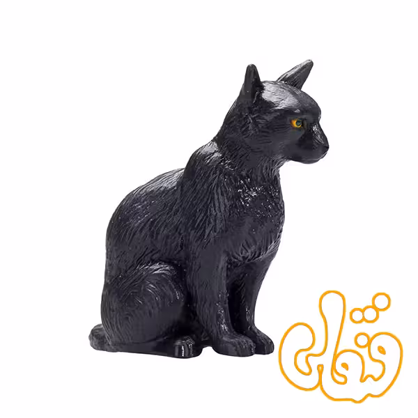 گربه نشسته سیاه Cat Sitting Black 387372