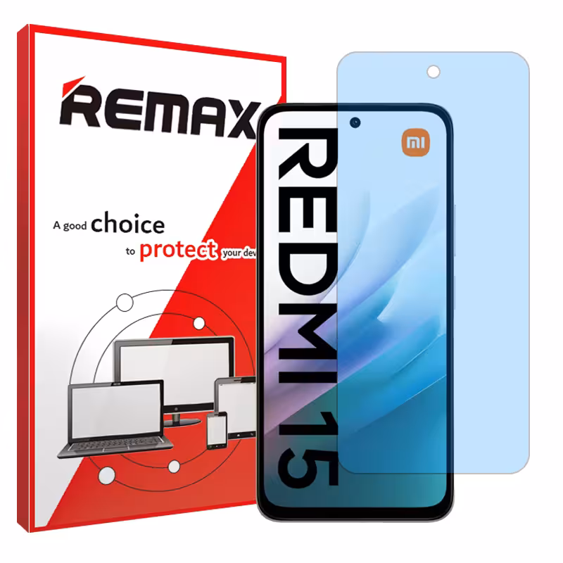 گلس شیائومی Redmi 15 4G مدل هیدروژلی آنتی بلو برند ریمکس کد S