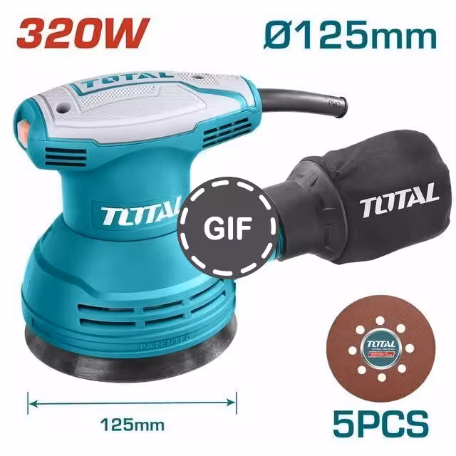 سنباده لرزان اوربیتال برقی 320 وات توتال TF2031256