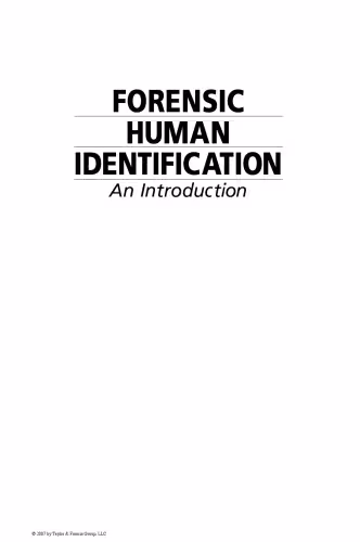 خرید و دانلود نسخه کامل کتاب Forensic Human Identification. An Introduction