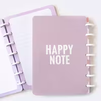 دفتر دکمه ای یاسی HAPPY NOTE آبرنگ (ABRANG)