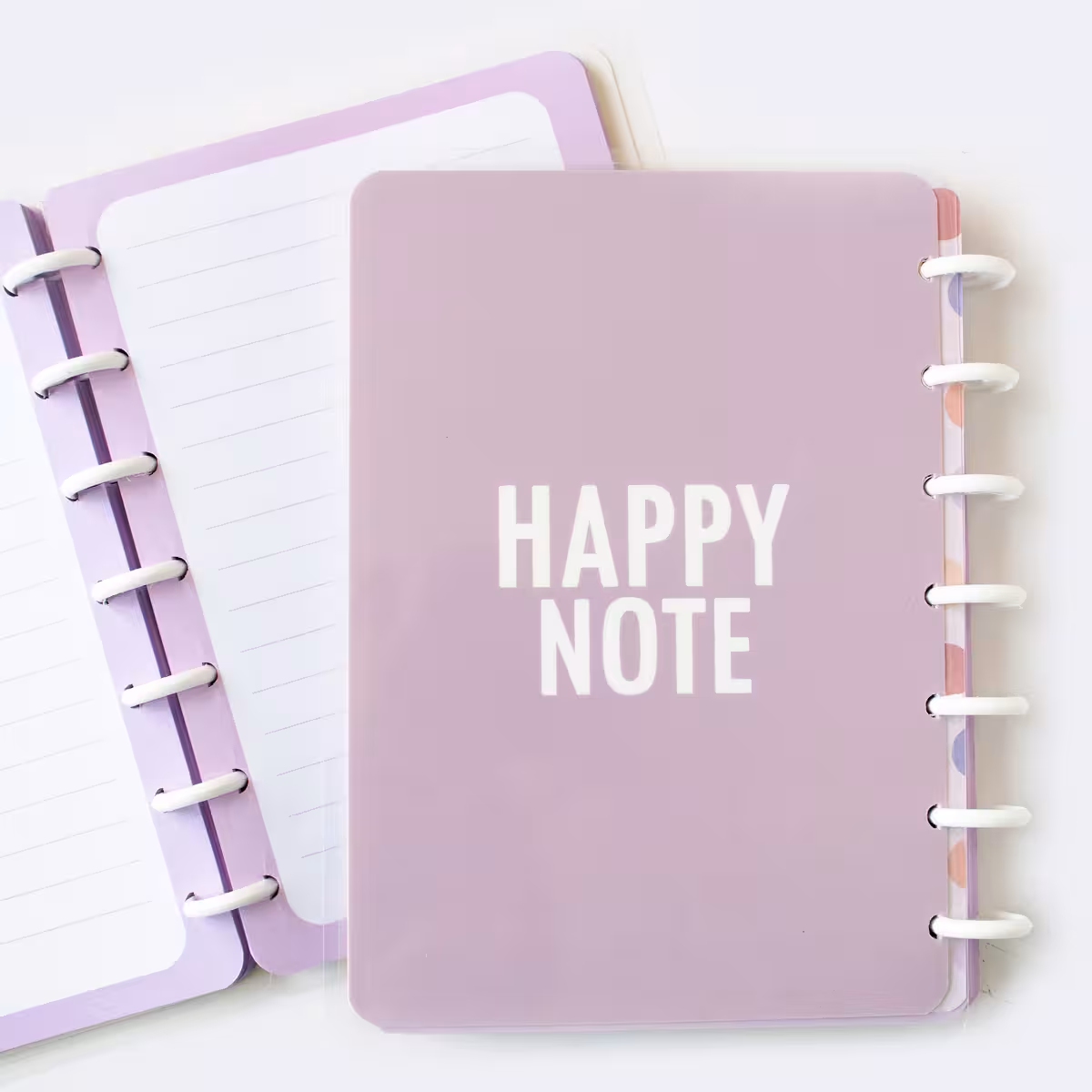 دفتر دکمه ای یاسی HAPPY NOTE آبرنگ (ABRANG)
