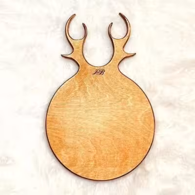 تخته سرو گرد گوزن کوچک چوبی