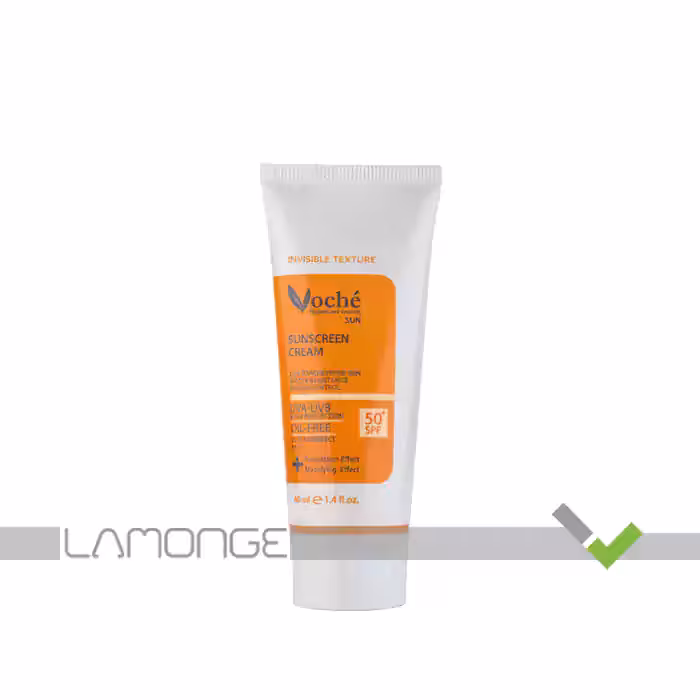 کرم ضد آفتاب SPF50 بی رنگ وچه مناسب پوست چرب حجم 40 میلی لیتر
