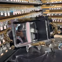 سینی مستطیل بزرگ آمیتیس دسته طلایی کد 2021