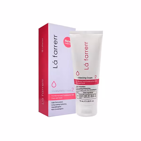 لافارر کرم آبرسان صورت و دست مناسب پوست نرمال تا مختلط 75 میلی لیتر - داروکاو