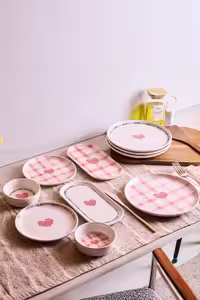 سرویس صبحانه خوری 10 پارچه (4 نفره) پروتی طرح Hearts