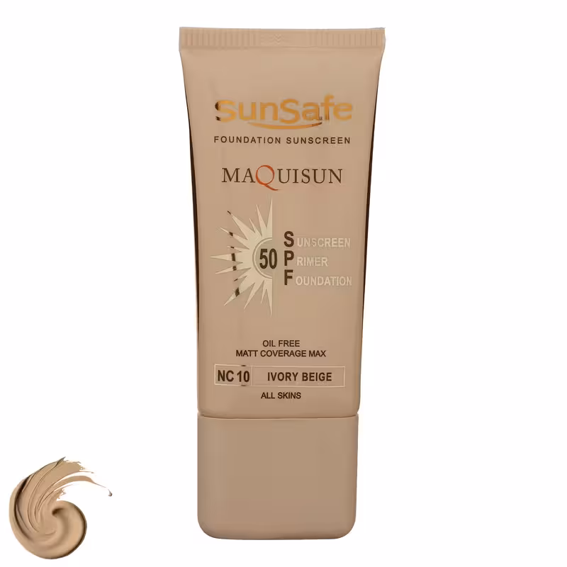 سان سیف-ضدافتاب کرم پودری spf50-بژ عاجی NC10